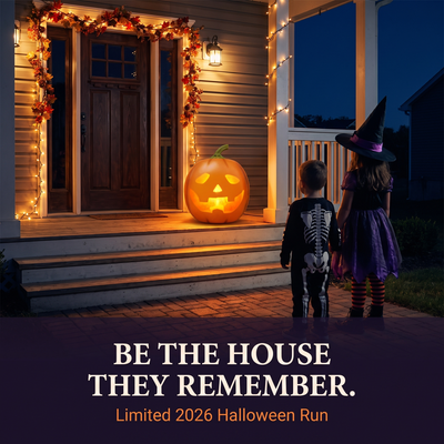 Be the house they remember — Jack on a Halloween porch