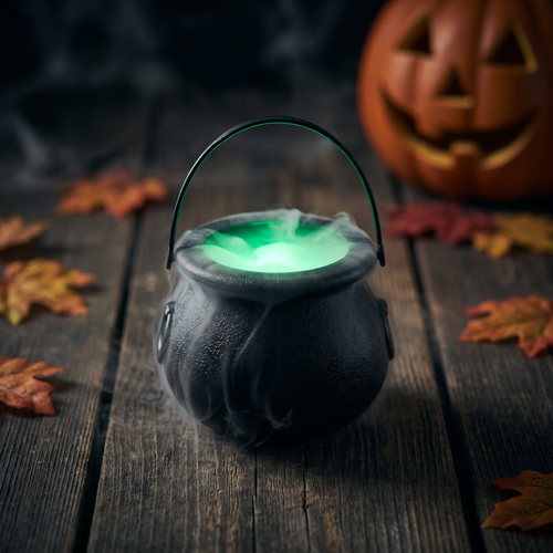 FREE Mini Witch Cauldron with LED Glow (Gift)